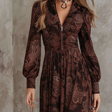 Макси рокля с висока талия