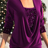 Стефания | Елегантна Пайетена Блуза