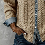 Стефания | Модерен плетен пуловер