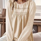 Яворка | Блуза от мека дантела