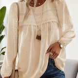 Яворка | Блуза от мека дантела