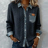 Стефания | Модерен плетен пуловер