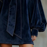 Ралица™ Кадифен Фенер Рокля